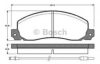 BOSCH 0 986 TB2 554 Brake Pad Set, disc brake